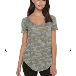 *3/$10 Army Print V Neck